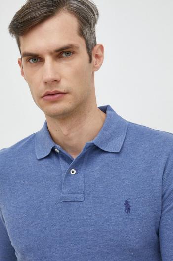 Bavlnené tričko s dlhým rukávom Polo Ralph Lauren jednofarebné