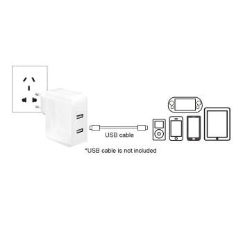 LogiLink PA0094 PA0094 USB nabíjačka do zásuvky (230 V) Výstupný prúd (max.) 3400 mA 2 x USB