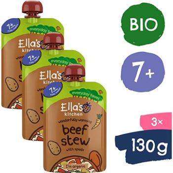Ellas Kitchen BIO Dusené hovädzie mäso so zemiakmi (3× 130 g) (8594200262648)