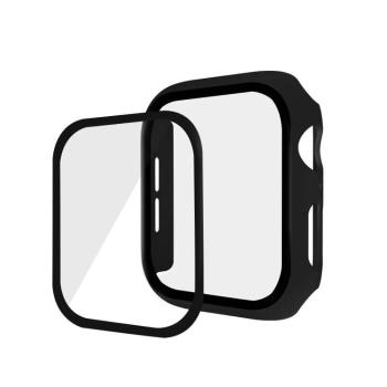 ENKAY Obal s tvrdeným sklom pre Apple Watch6 / SE / 5 / 4 (44mm) čierny