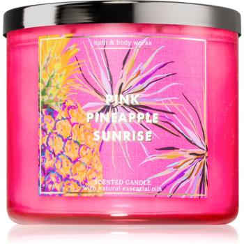 Bath & Body Works Pink Pineapple Sunrise vonná sviečka 411 g