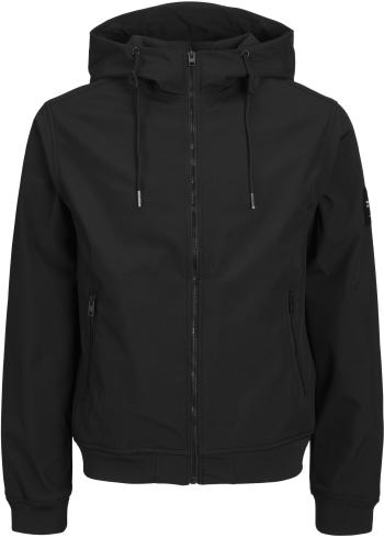 Jack&Jones Pánska softshell bunda JJEBASIC 12236300 Black XXL