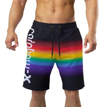 Pánske plavky long – Rainbow gradient (Veľkosť: XL)