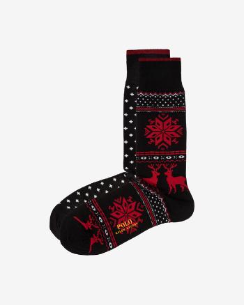 Polo Ralph Lauren Ponožky 2 páry Čierna Červená