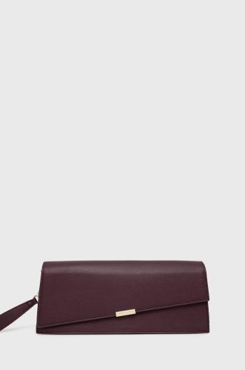 Listová kabelka Sisley fialová farba