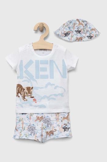 Sada pre bábätká Kenzo Kids biela farba