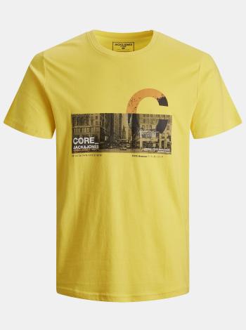 Žlté tričko s potlačou Jack & Jones Walk