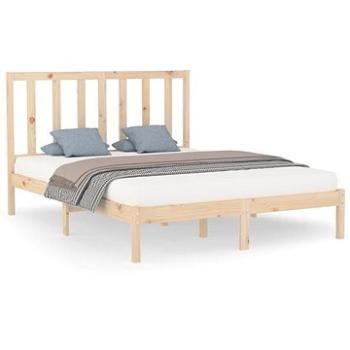 Rám postele masívne drevo 140 × 200 cm, 3106768