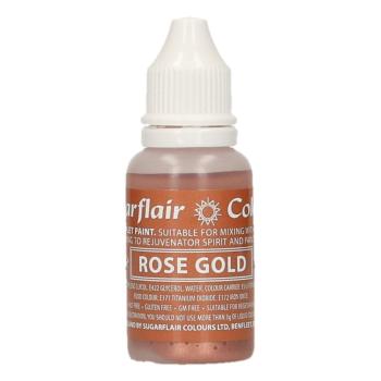 Jedlá tekutá farba Rose Gold - 14 ml - Sugarflair Colours