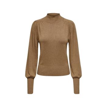 Only  Julia Life L/S Knit - Toasted Coconut  Svetre Hnedá