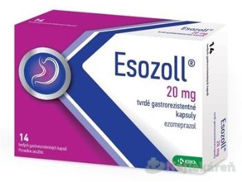 Esozoll 20 mg na krátkodobú liečbu refluxných príznakov 14 kapsúl