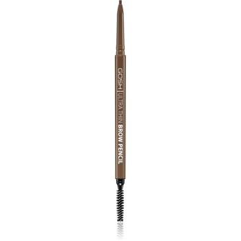 Gosh Ultra Thin precízna ceruzka na obočie s kefkou odtieň 002 Greybrown 0,35 g