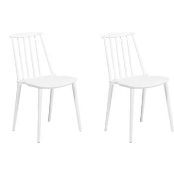 Súprava dvoch bielych jedálenských stoličiek VENTNOR, 101781 (beliani_101781)