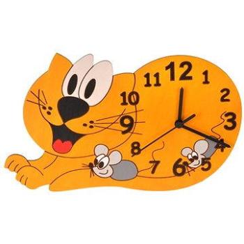 Detské drevené hodiny – Mačka (8594155460281)