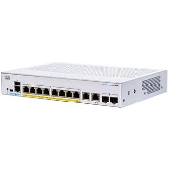 CISCO CBS250 Smart 8-port GE, Full PoE, Ext PS, 2× 1 G Combo (CBS250-8FP-E-2G-EU)