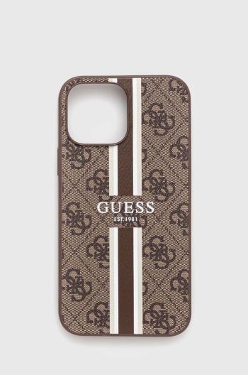 Puzdro na mobil Guess iPhone 13 Pro Max 6.7" hnedá farba