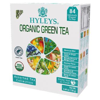 HYLEYS Variácie zelených čajov s prírodnou arómou BIO 84 sáčkov
