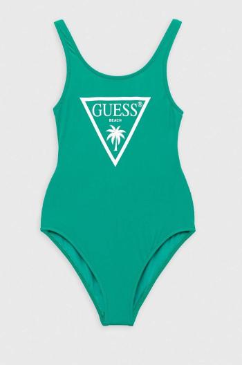 Detské plavky Guess zelená farba