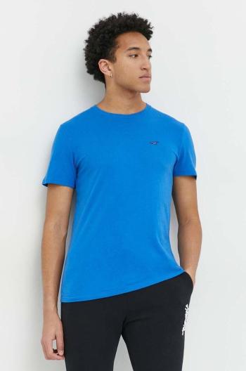 Bavlnené tričko Hollister Co. jednofarebné