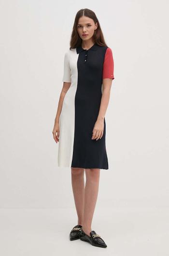 Šaty Tommy Hilfiger midi, áčkový strih, WW0WW42712