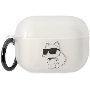 Karl Lagerfeld 3D Logo NFT Choupette TPU Puzdro na Airpods Pro 2 White (KLAP2HNCHTCT)