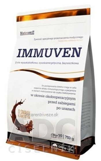 NUTRAMIL IMMUVEN Kávová príchuť výživovo kompletná potravina, prášok (10 porcií) 1x780 g