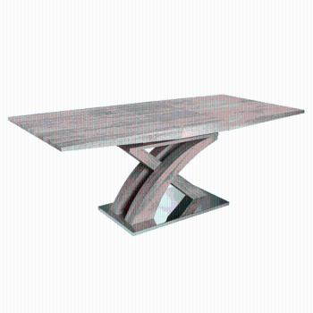 Jedálenský stôl, dub sonoma, BONET TYP 2, rozbalený tovar