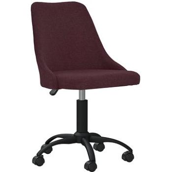 Otočná jedálenská stolička fialová textil, 330877