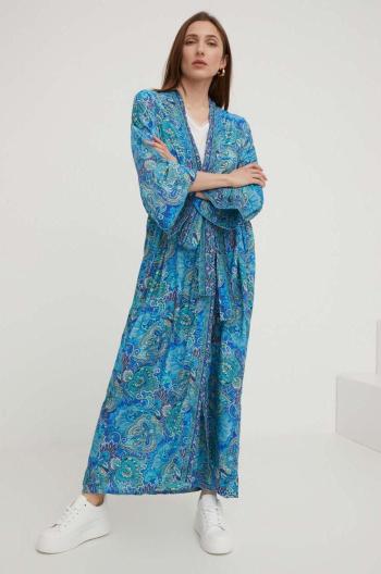 Hodvábne kimono Answear Lab vzorovaná