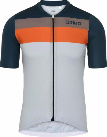 Briko Jerseyko Stripe Beige/Blue Marine/Grey Sparrow/Orange Rust 2XL