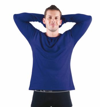CAMBON tričko dlhý rukáv royal modrá XL