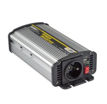 CARSPA CAR600U-122 12V/230V+USB 600W, MODIFIKOVANA SINUS (NAHRADA ZA CAR500-12)