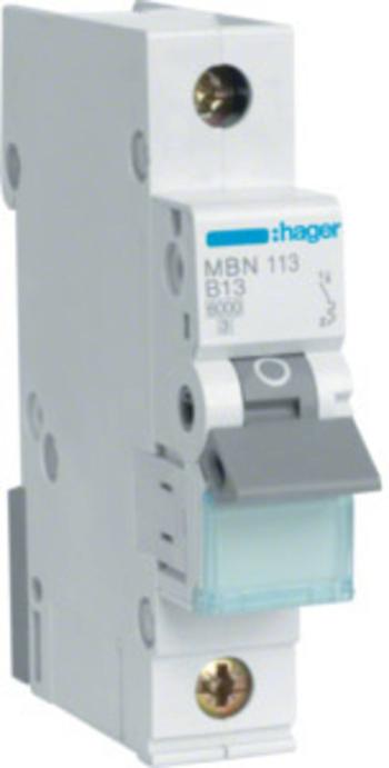 Hager MBN113  elektrický istič    1-pólový 13 A