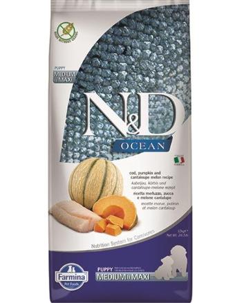 Farmina N&D dog OCEAN PUMPKIN (GF) puppy medium & maxi, cod & cantaloupe melon 12kg