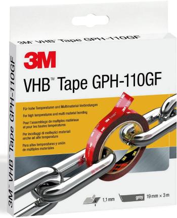 3M  GPH-110F19-3 lepiaca páska  sivá (d x š) 3 m x 19 mm 1 ks