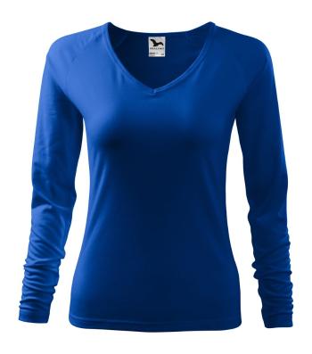 MALFINI Dámske tričko s dlhým rukávom Elegance - Kráľovská modrá | XS