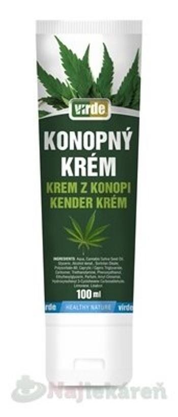 VIRDE KONOPNÝ KRÉM - rýchla úľava a uvoľnenie 100 ml