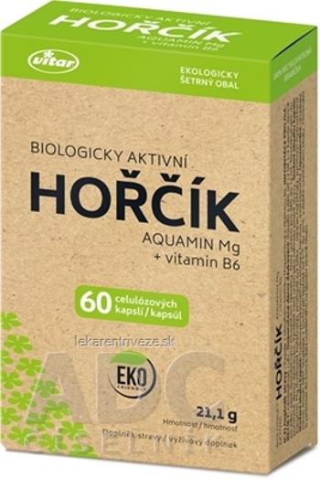 VITAR HORČÍK AQUAMIN Mg + vitamín B6 cps 1x60 ks