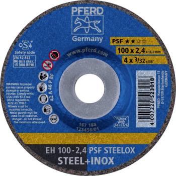 PFERD EH 100-2,4 PSF STEELOX/16,0 61739326 rezný kotúč lomený  100 mm 16 mm 25 ks