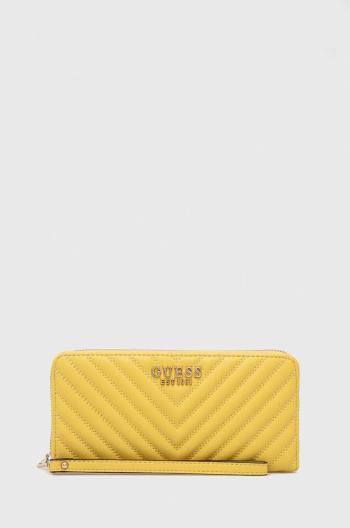 Peňaženka Guess dámsky, žltá farba