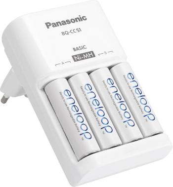 Panasonic BQ-CC51 + 4x eneloop AA nabíjačka na okrúhle akumulátory NiMH micro (AAA), mignon (AA)
