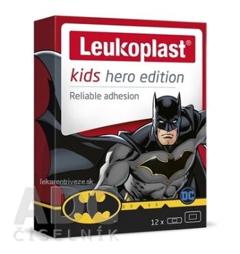 LEUKOPLAST KIDS HERO BATMAN náplasť na rany, 2 veľkosti 1x12 ks