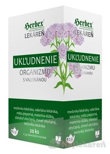 HERBEX Lekáreň UKĽUDNENIE organizmu s Valeriánou, 20x3g