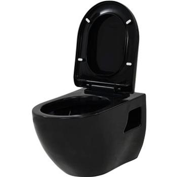 Závesné WC keramické čierne