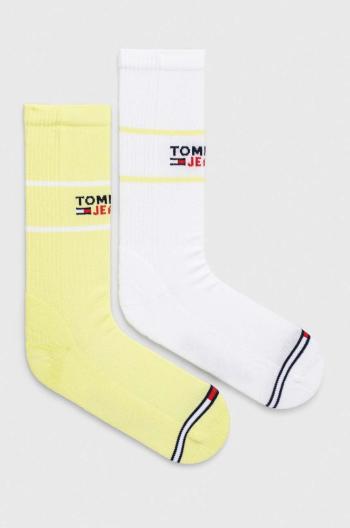 Ponožky Tommy Jeans 2-pak béžová farba