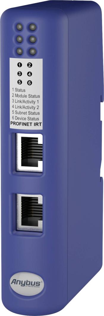 Anybus AB7078 Profinet-IRT sériový prevodník RS-232, RS-422, RS-485, Sub-D9 je galvanicky izolovaný, Ethernet    24 V/DC