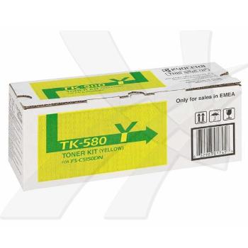 Kyocera originál toner TK580Y, yellow, 2800str., 1T02KTANL0, Kyocera FS- C5150DN, O