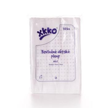 KIKKO Bavlnené plienky XKKO Classic 70x70 (10 ks) - biele