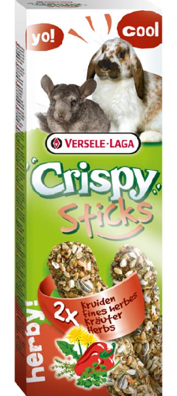 Maškrta Versele Laga Crispy Sticks králik/činčila - bylinky 2ks 110g