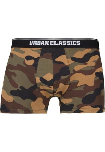 Urban Classics Organic Boxer Shorts 5-Pack wd camo+grn+blk+grey+sw camo - S